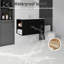 Meuble-lavabo flottant 36 po avec lavabo, porte à fermeture en douceur, lavabo en céramique, contreplaqué 36 po-133693295