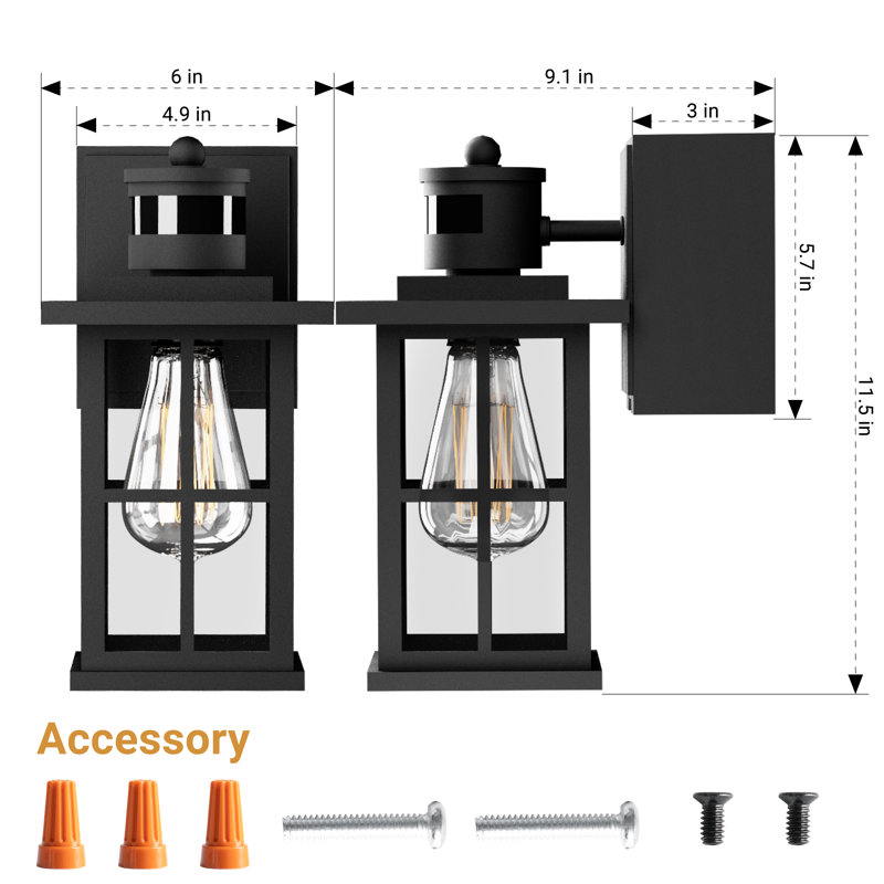 Wall Light, Black