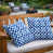 Motif floral bleu est en rupture de stock