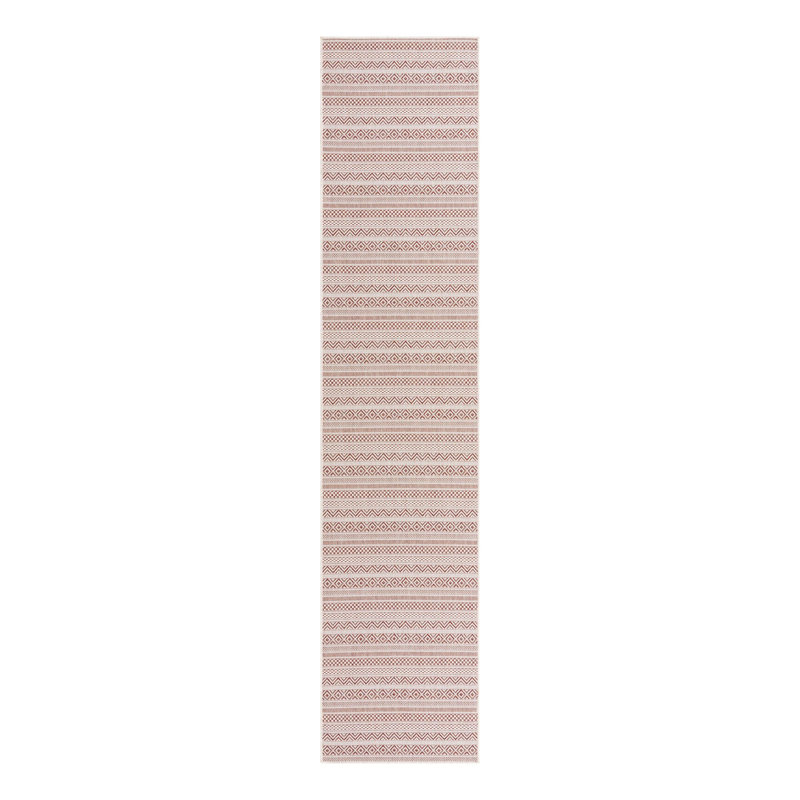 Tapis d'extérieur scintillant couleur brique, Tapis de couloir 2 pi 7 po x 12 pi