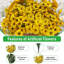 15 faisceaux de fleurs artificielles jaunes pour la décoration intérieure, pas de fleurs artificielles artificielles pour la décoration-649788278