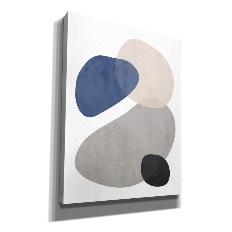 «Stone No. 1» par Brandon Wong, art mural sur toile, H 34 po x l 26 po x P 1,5 po