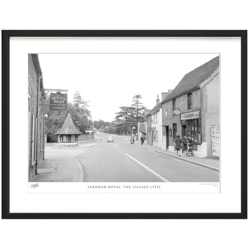 Farnham Royal, The Village C1955 by Francis Frith - Single Picture Frame Print, 60cm H x 80cm W x 2.3cm D