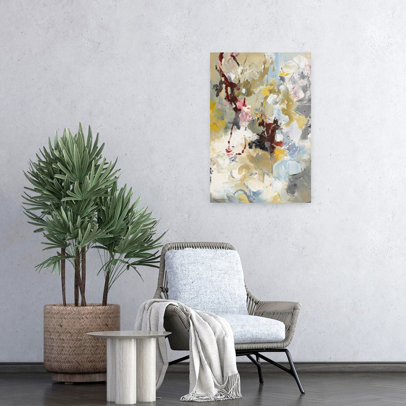 Free Play 1, art abstrait contemporain, H 24 po x l 16 po