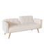 Canapé-lit moderne avec garniture cloutée et coussin décoratif assorti-551080662