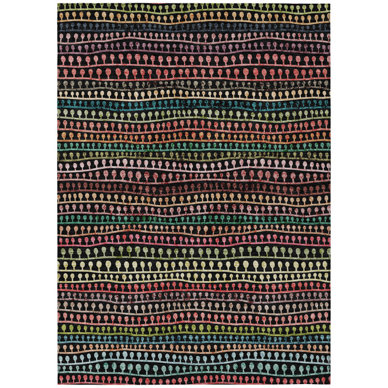 Striped Indoor Rug, Rectangle 8' x 10'