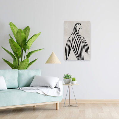 «Elegant Dove», impression d'oiseau minimaliste abstrait
