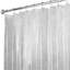 Rideau de douche simple en PVC Poyen