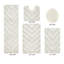 Ensemble de tapis pour salle de bain 6 pièces Annaclara Premium 100% coton 1990 GSM-728313868