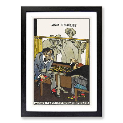 The Chess Players by Moriz Jung - Picture Frame Painting