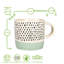 Nicola Spring - Dipped Dotty Stoneware Coffee Mugs - 385ml - Set of 2-60545458