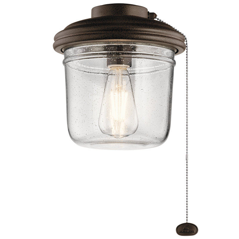 8.5'' 1 - Light Globe Ceiling Fan Light Kit, Tannery Bronze