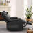 Faux Leather Manual Recliner Chair with Massage Heating Cup holder for Living Room,bedroom