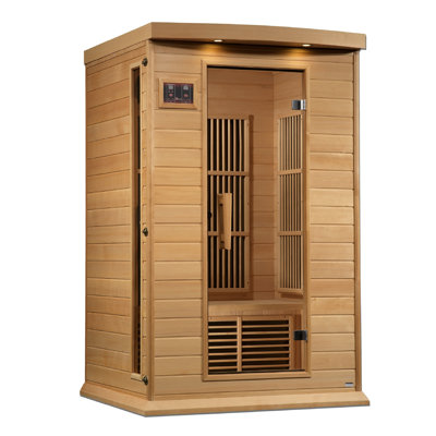 Sauna dynamique à deux personnes avec saule infrarouge FAR de la pruche canadienne