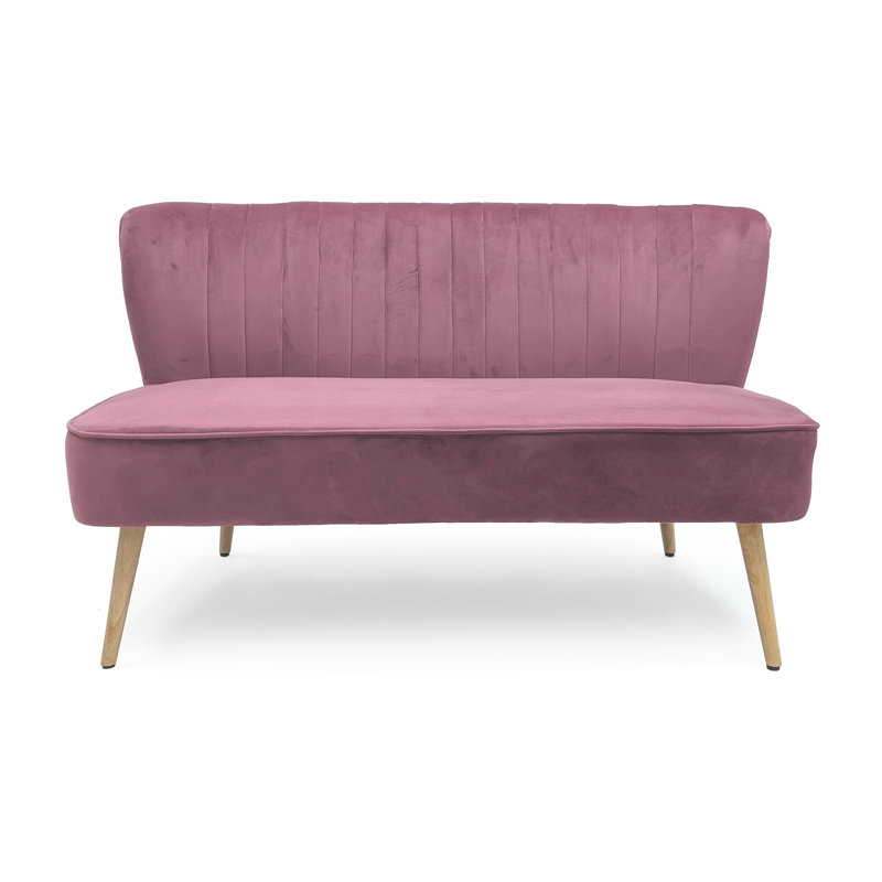 Pink Velvet Bench