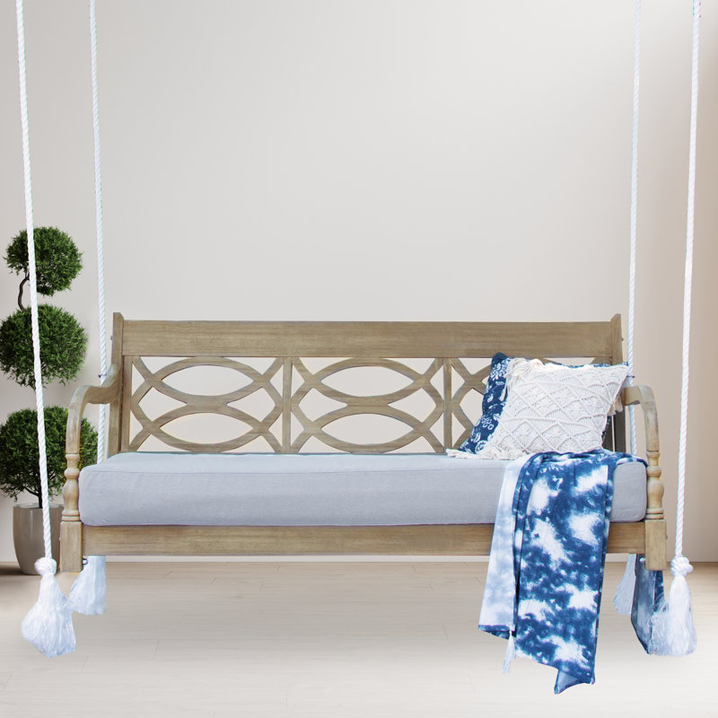 Ambroisine Mahogany Wood Swing Bed