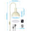 Applique murale enfichable, lampe murale d'intérieur en métal, base E26-215774753
