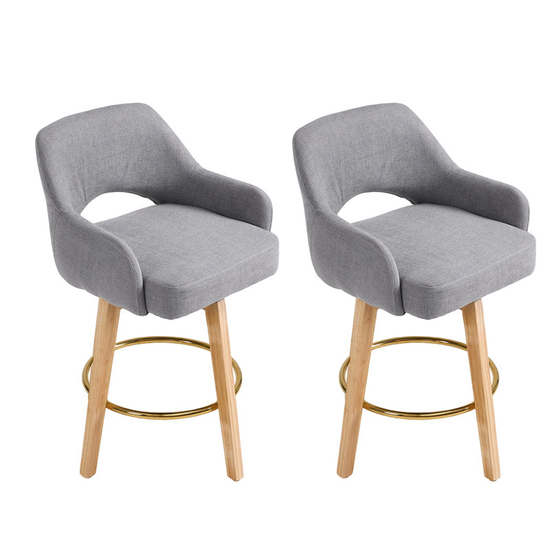 Swivel Upholstered Counter Stool