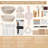 Complete Artisan Bread Proofing Basket Set - 9" & 10" Bowls + Tools