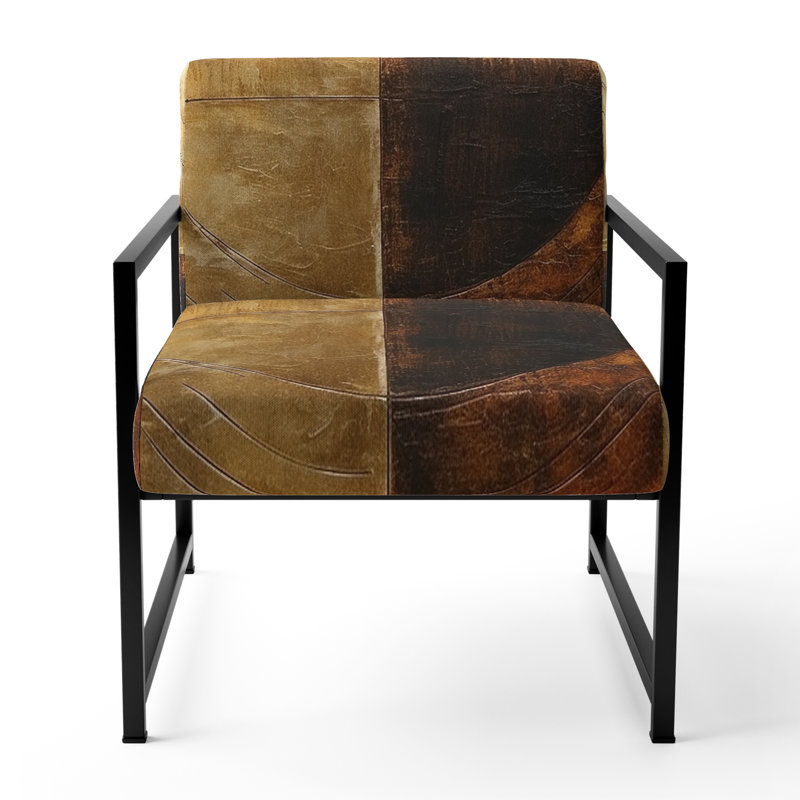 Fauteuil rembourré bronze, Symmetry Bronze, Noir