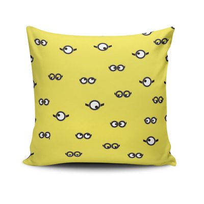 Coussin décoratif Cecilya, 17,0 x 17,0 pouces, 50% coton / 50% polyester, lavable à la machine, repassable, rembourrage en silicone, fermeture à glissière dissimulée | Coussin décoratif doux et élégant pour le salon, la chambre à coucher et le bureau