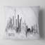 Coussin de silhouette cityscape, peinture seattle-30147049