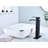 Waterfall Spout Single Handle Bathroom Faucet Pop - Up Drain No Overflow Stainless Steel Matte Black Corrosion Simple Installation Sink With Non Stable Water Flow-121675779