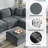 Cheltenham 127"W Modern 8-Piece Extra-Wide Storage Sectional Sofa-128792357