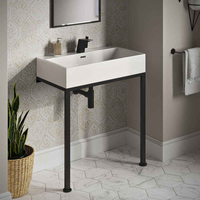 Évier console Concorde, Noir