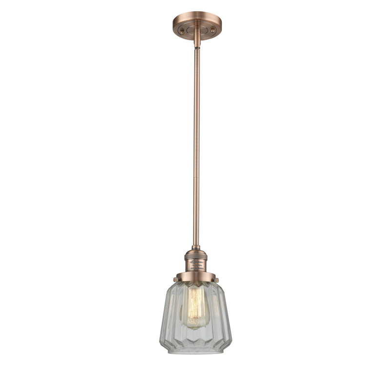 Vinson 1 - Light Single Pendant, Antique Copper, Clear