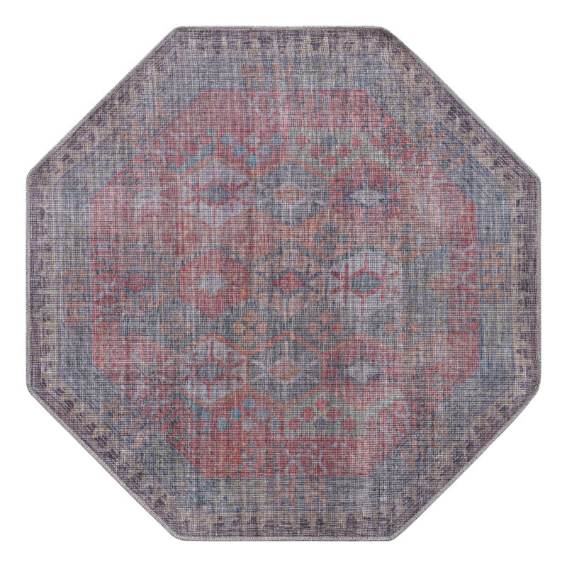 Sisu Geometric Indoor Rug, Octagon 5'3" x 5'3"