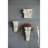 8.1X2.8X7.9" Antique White Wall Shelf