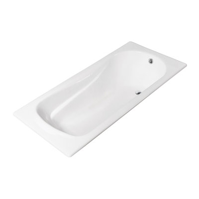 67" x 32" Drop In Soaking Cast Iron Bathtub