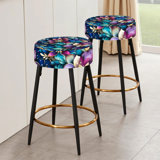 Moroccan Dream Boho Pattern - Paisley Bar Stools Set Of 2