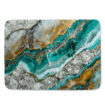 Tapis de bain en microfibre / microsuède
