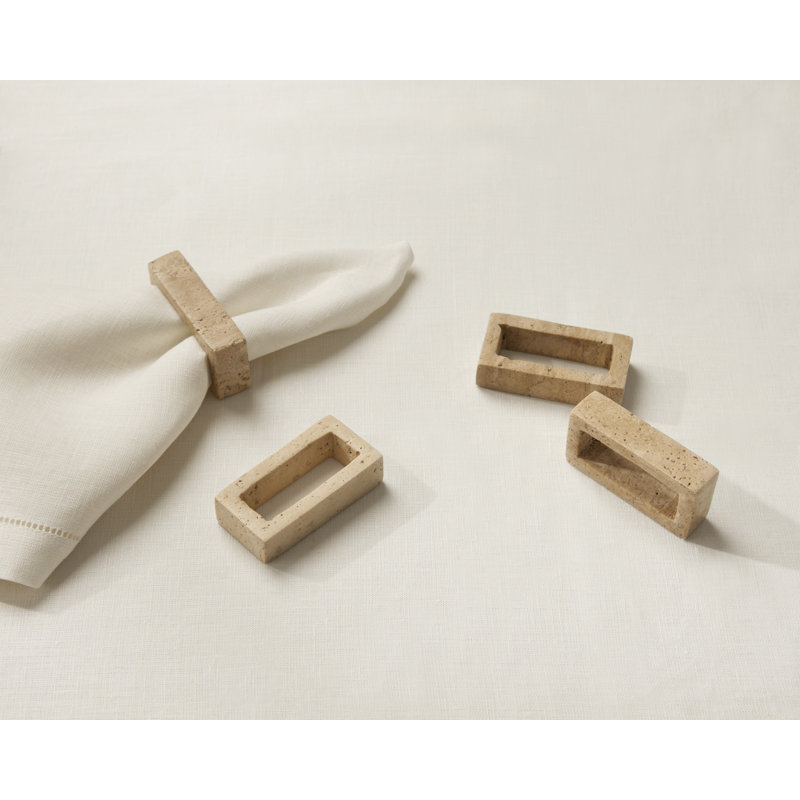 Travertino - Napkin Rings