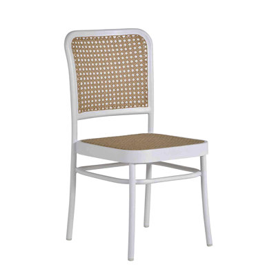 Bordeaux N-Dura Resin Wicker Outdoor Side Chair by Summer Classics