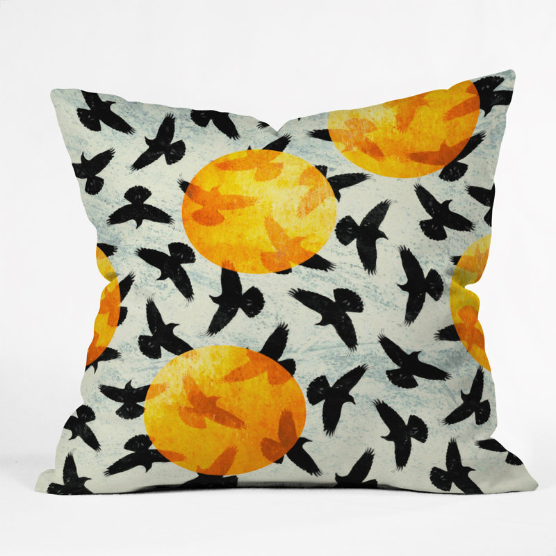 Coussin décoratif Oiseaux, 26 po x 26 po