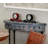 Analogue Metal Quartz Movement / Crystal Tabletop Clock in Black