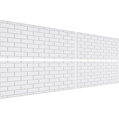 Panneau de lambris H 36 1/4 po x l 94 1/2 po x P 2/5 po
