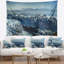 Tapisserie panoramique en pente de ski blanc paysage-28487210