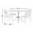 Farrah Marcel 5 Person Dining Set-103830386