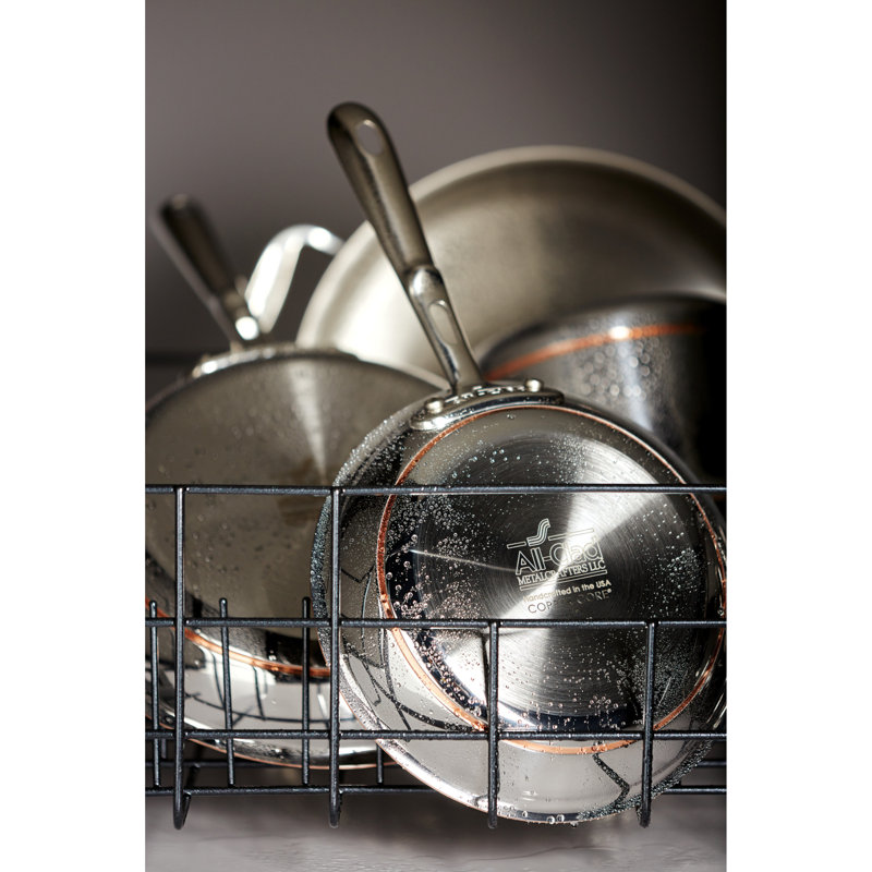 10" Copper Core Stainless Steel Fry Pan with Lid