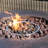 Kimily 37.01" Faux Stone Round Outdoor Propane Gas Fire Pit