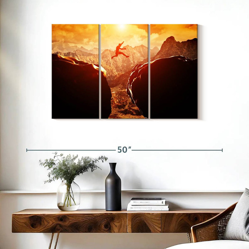 Sireci Extreme Cliff Jumping, 24" H x 38" W