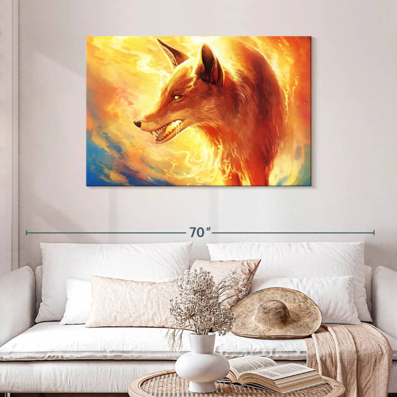 Brampt Fire Fox, 30" H x 45" W