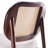 Rattan Backrest Upholstered Armchair-86885630