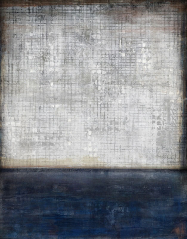 Subtle Distinction Painting by Mari Urasawa, 38" H x 30" W x 1.5" D, Outdoor