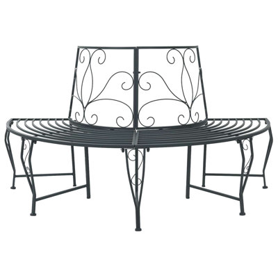 160 cm W Steel Tree Bench