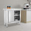 Table de travail en acier inoxydable